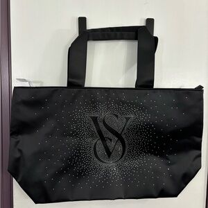 Victorias Secret Black Bag with Gemstones